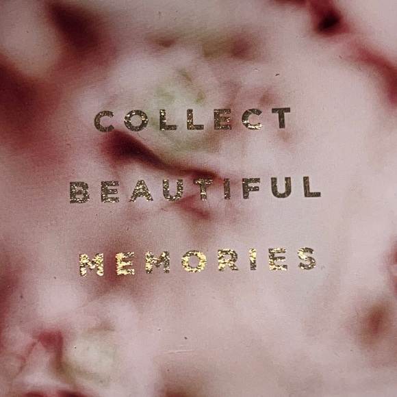 “Collect beautiful memories” metallic on succulent pattern glass tray/gold back - Picture 2 of 5